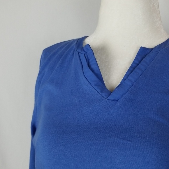 Talbots Blue 3/4 Sleeve Shirt - Picture 2 of 5